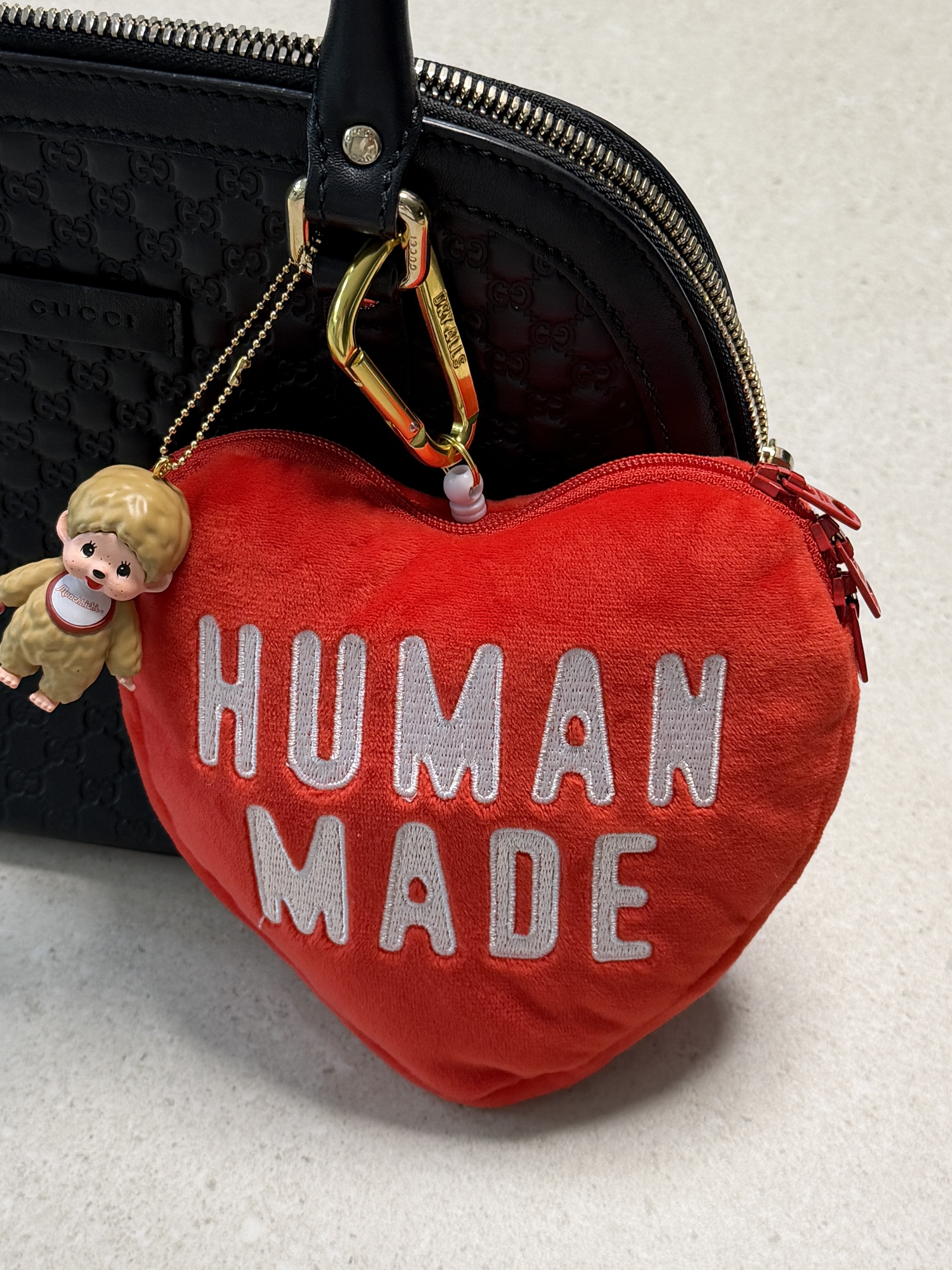 Human Made Heart Pass Case Red, Human Made Heart Ring Green 착용 스타일 - 2