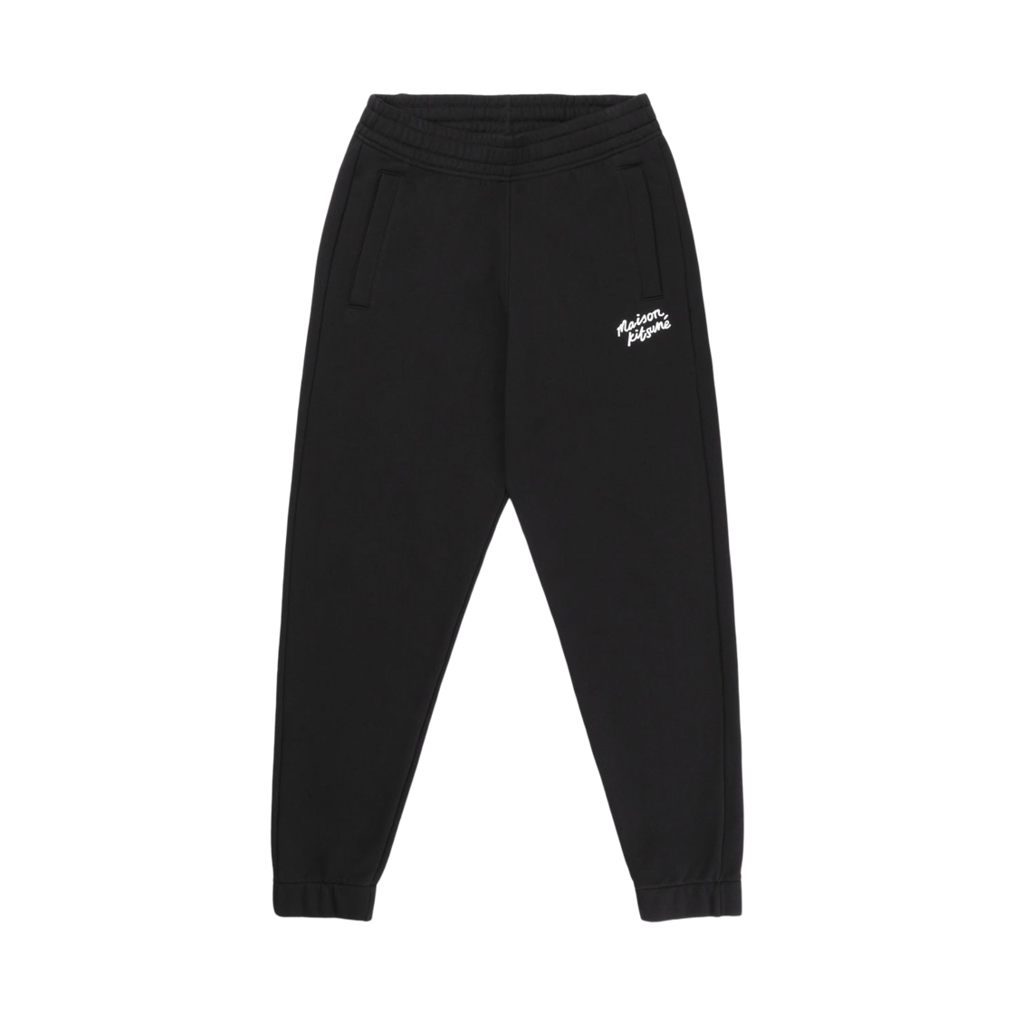 NM01124KM0321-O197 Maison Kitsune Handwriting Comfort Jogger Pants Black