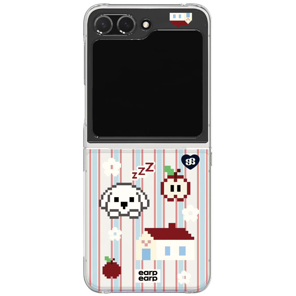 E2512_0051 earpearp Apple House Z Flip Clear Hard Case