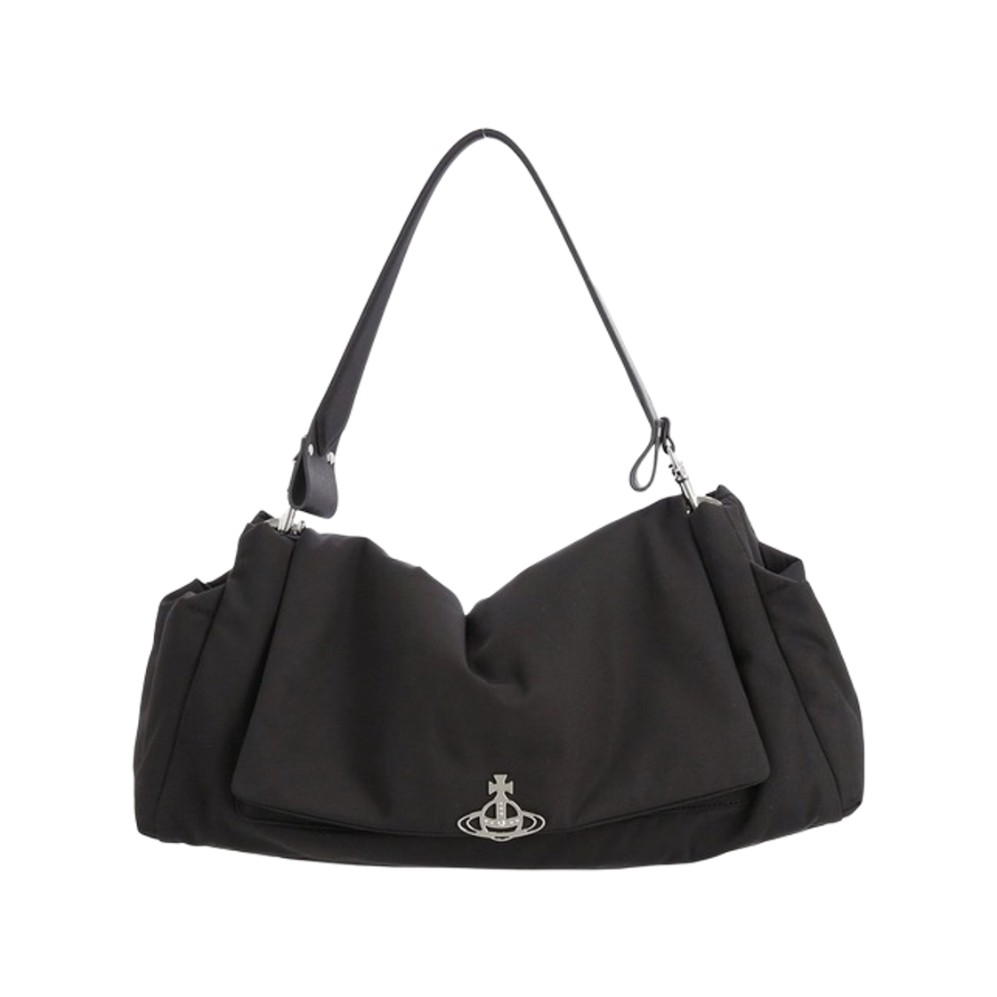 46010002W-W001Y-N401 Vivienne Westwood Hazel Extra Large Shoulder Bag Black