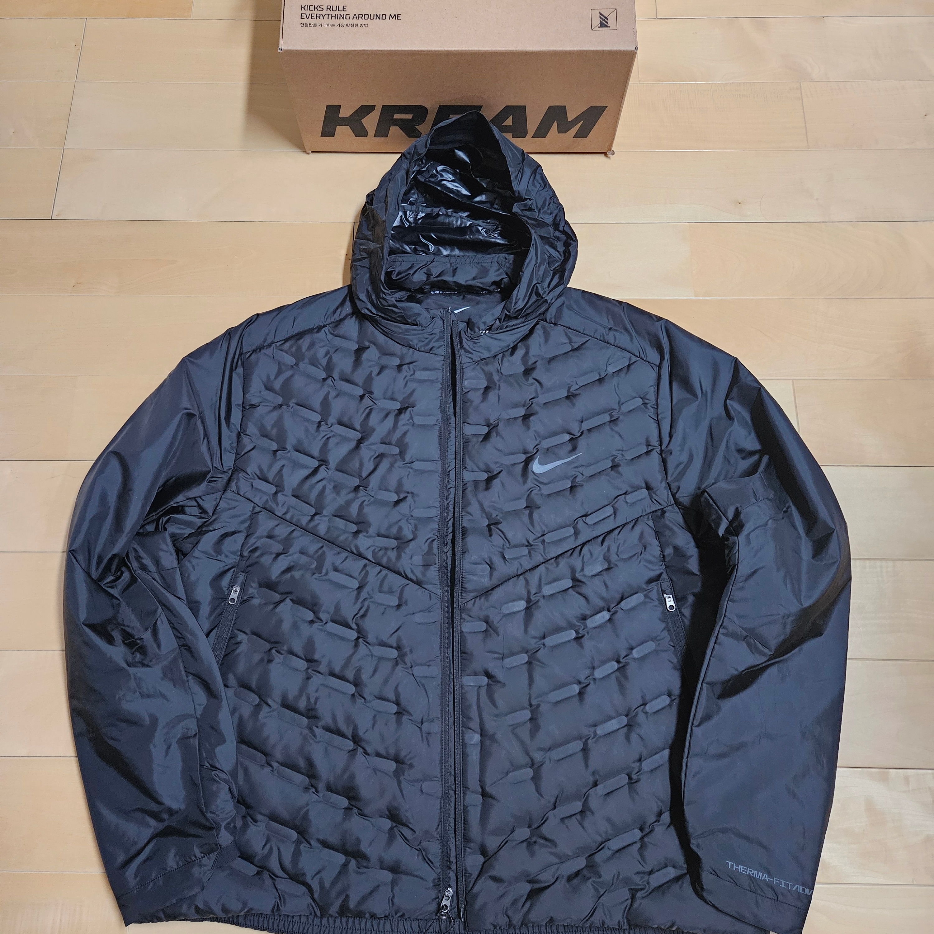 Nike Therma-Fit ADV Aeroloft Repel Down Running Jacket Black - Asia 착용 스타일 - 1