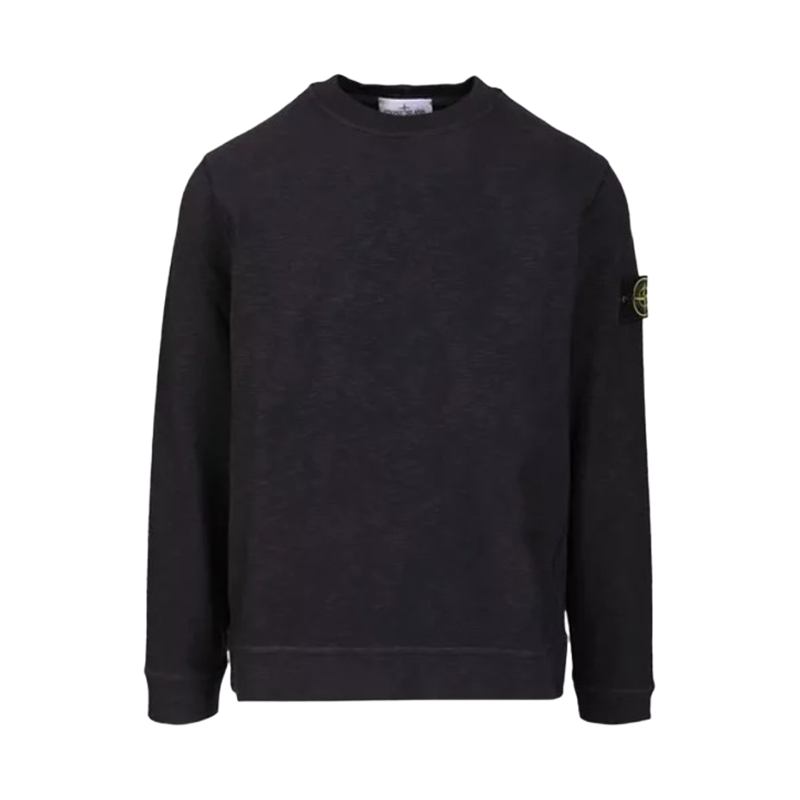 K2S1561000-53S0238-V0026 Stone Island 6100053 Vanise Brushed Heavy Cotton Jersey Regular Fit Crewneck Sweatshirt with Side Inlays Ink Blue - 25FW