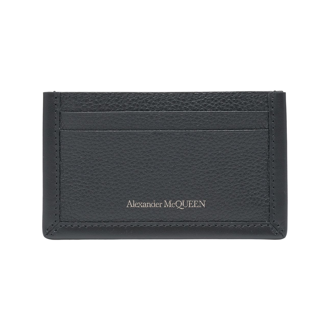 6831211AAEP1000 Alexander McQueen Edge Card Holder Black