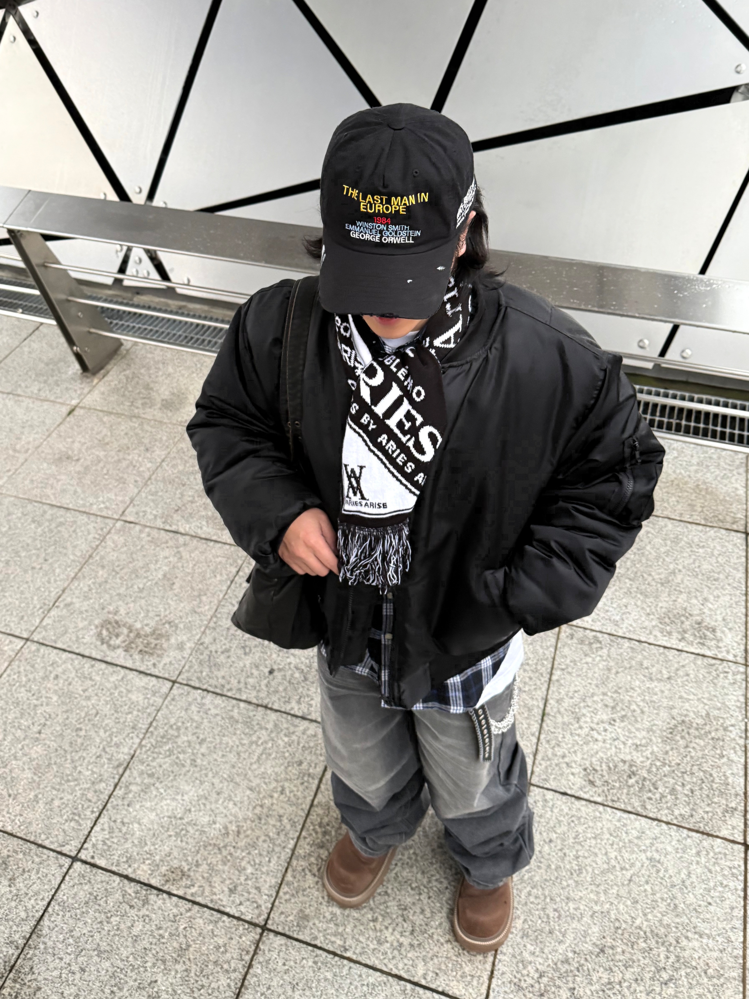 NOD 1984 5-panel Ball Cap Black, SOULESURES BOLD BELUGA Espresso Brown 착용 스타일 - 6