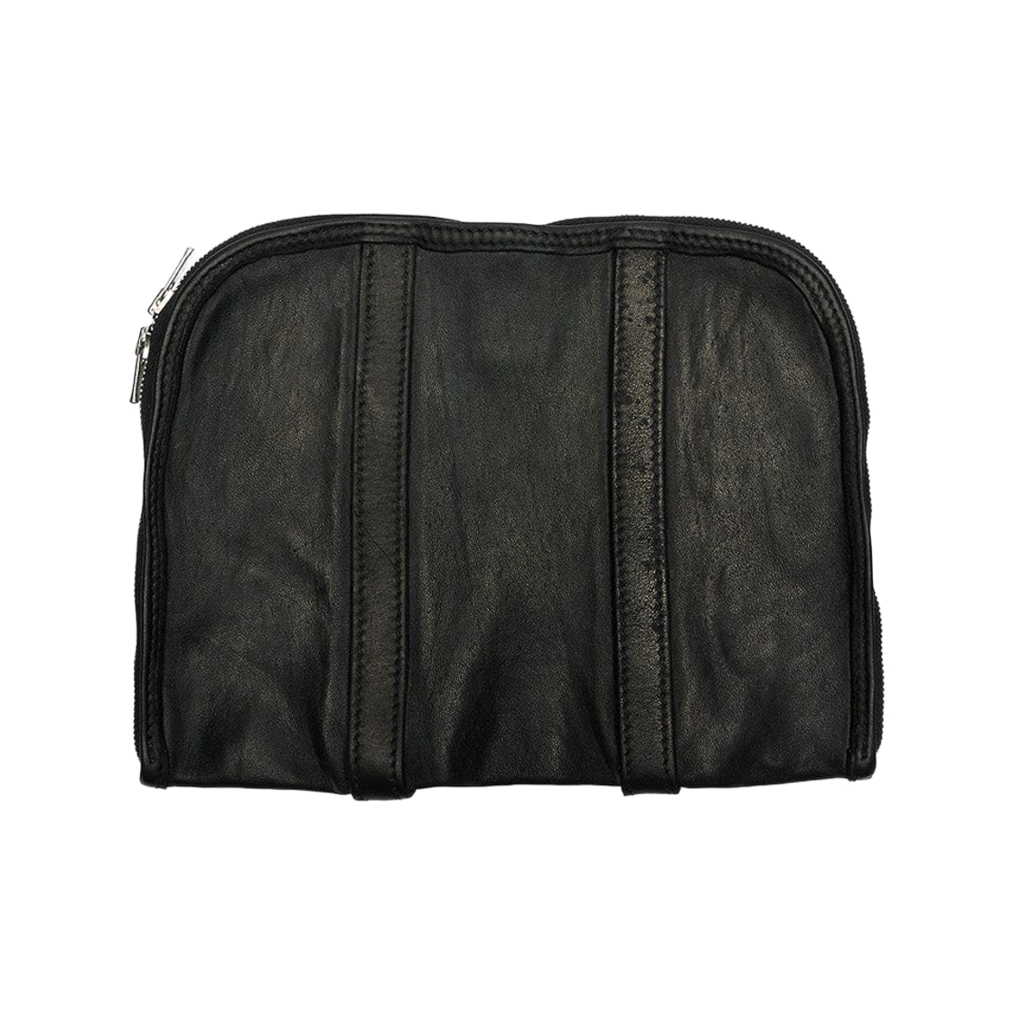 구이디 GB0002 홀스 레더 라지 플랫 퍼스 블랙(Guidi GB0002 Horse Leather Large Flat Purse Black)