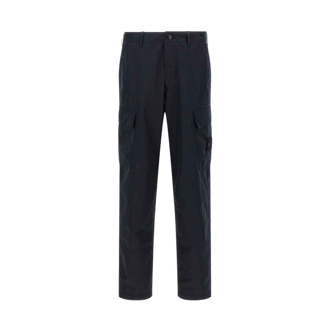 K2S1531000-19S00F1-V0020 Stone Island 3100019 Weatherproof Cotton Canvas Ghost Regular Fit Cargo Trousers with Natural Weather Protection Navy Blue - 25FW