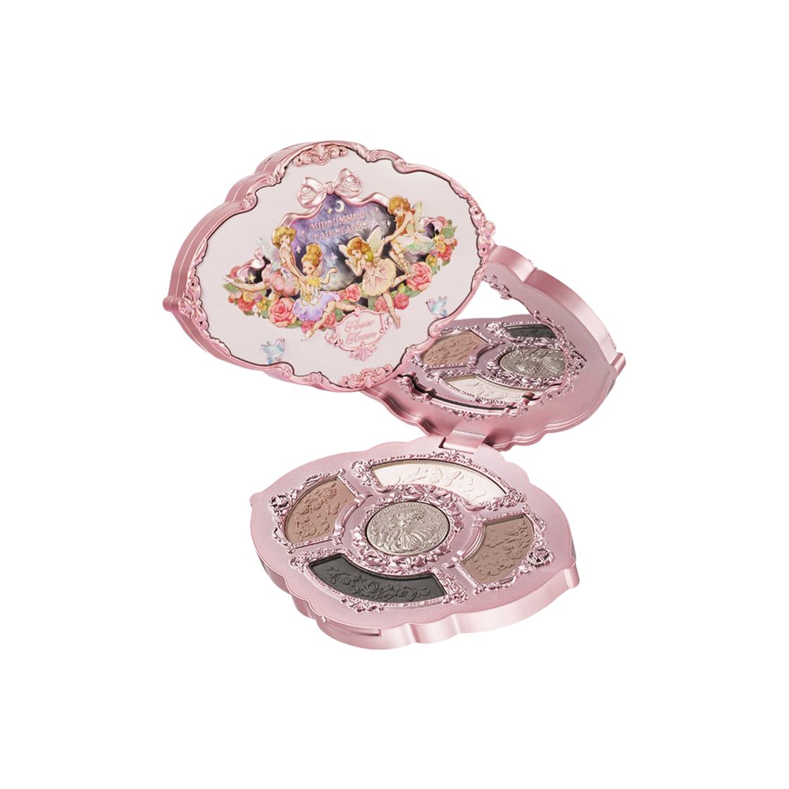 - Flower Knows Midsummer Fairytales Embossed Five Color Makeup Palette 01 Hazel Fawn