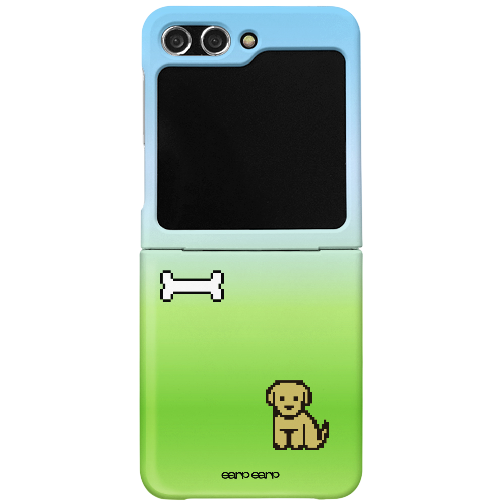 E2512_0043 earpearp Thinking Doggy Z Flip Hard Case