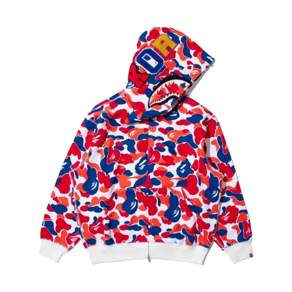 베이프 풀 집 샤크 후드 멀티 - 한국 한정(BAPE Full Zip Shark Hoodie Multi - Korea Exclusive) - 2