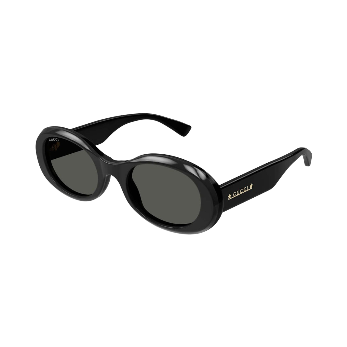 GG1587S-001 (W) Gucci Round Frame Sunglasses Black Grey