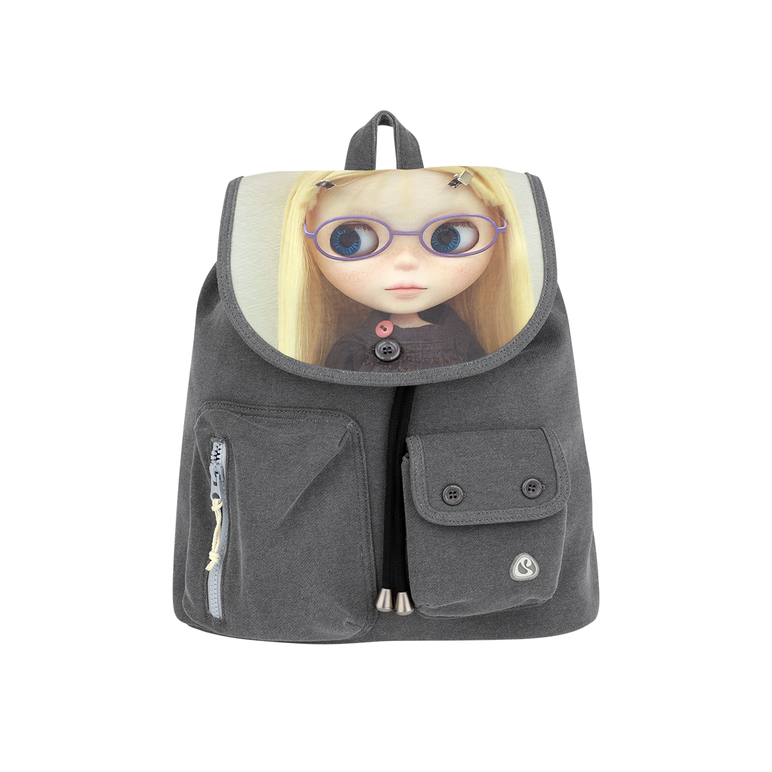 코이세이오 X 브라이스돌 피그먼트 다이드 백팩 차콜(COYSEIO X BLYTHE Pigment-Dyed Backpack Charcoal)