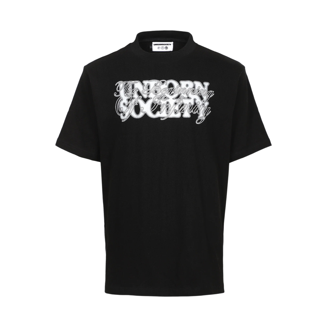 US-FW25-014 Unborn Society The Beginning Of Infinity T-Shirt Black