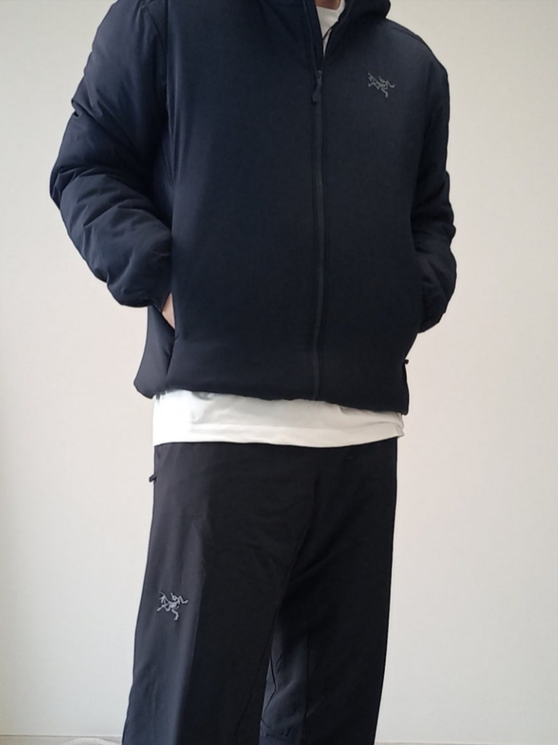 Arc'teryx Small Bird Cap Black, Arc'teryx Kragg SL Cotton LS Shirt White Light 착용 스타일 - 2