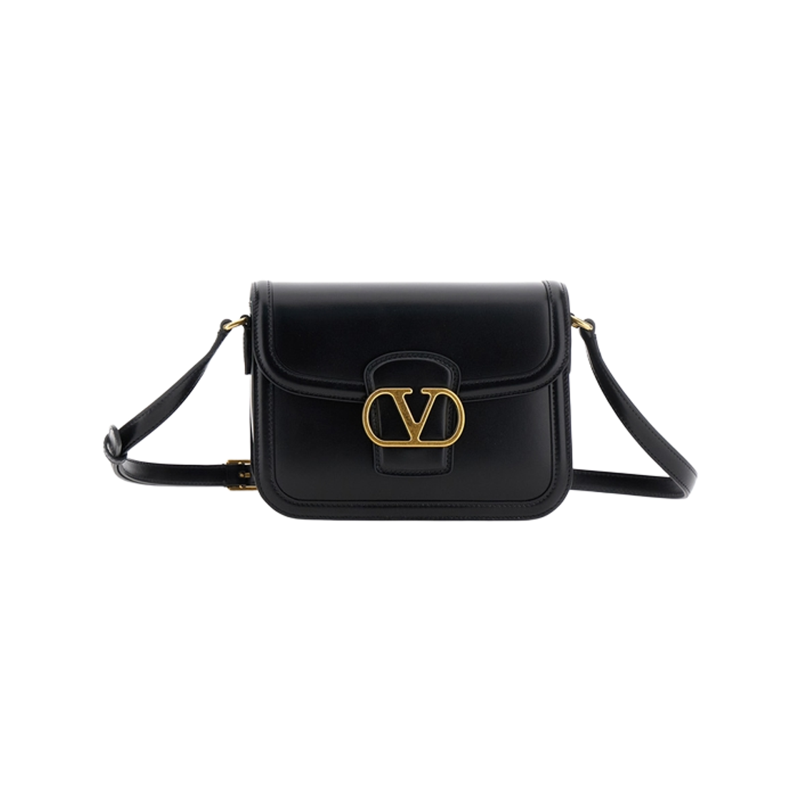 발렌티노 브이로고 스몰 숄더백 블랙(Valentino Vlogo Small Shoulder Bag Black)