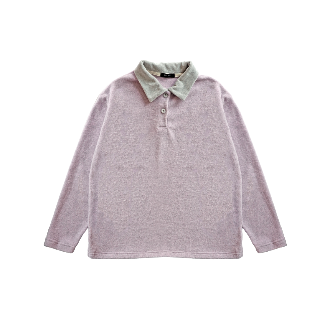 KS5CRTO002LV Kookeesee Fog Fleece Collar Tee lavender