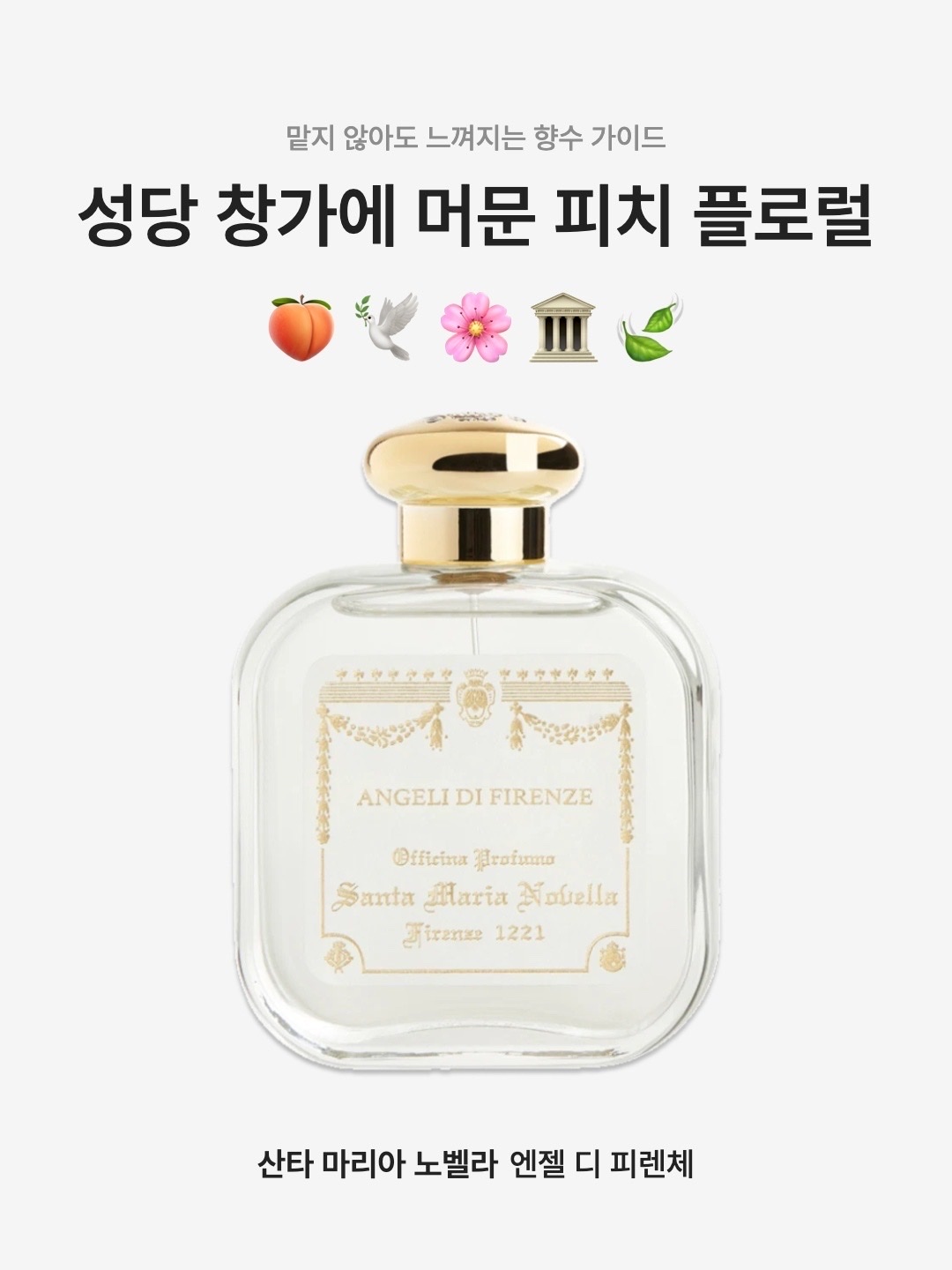 Santa Maria Novella Angeli Di Firenze Eau de Cologne 50ml, Santa Maria Novella Angeli di Firenze Scented Candle (Korean Ver.) 착용 스타일 - 1