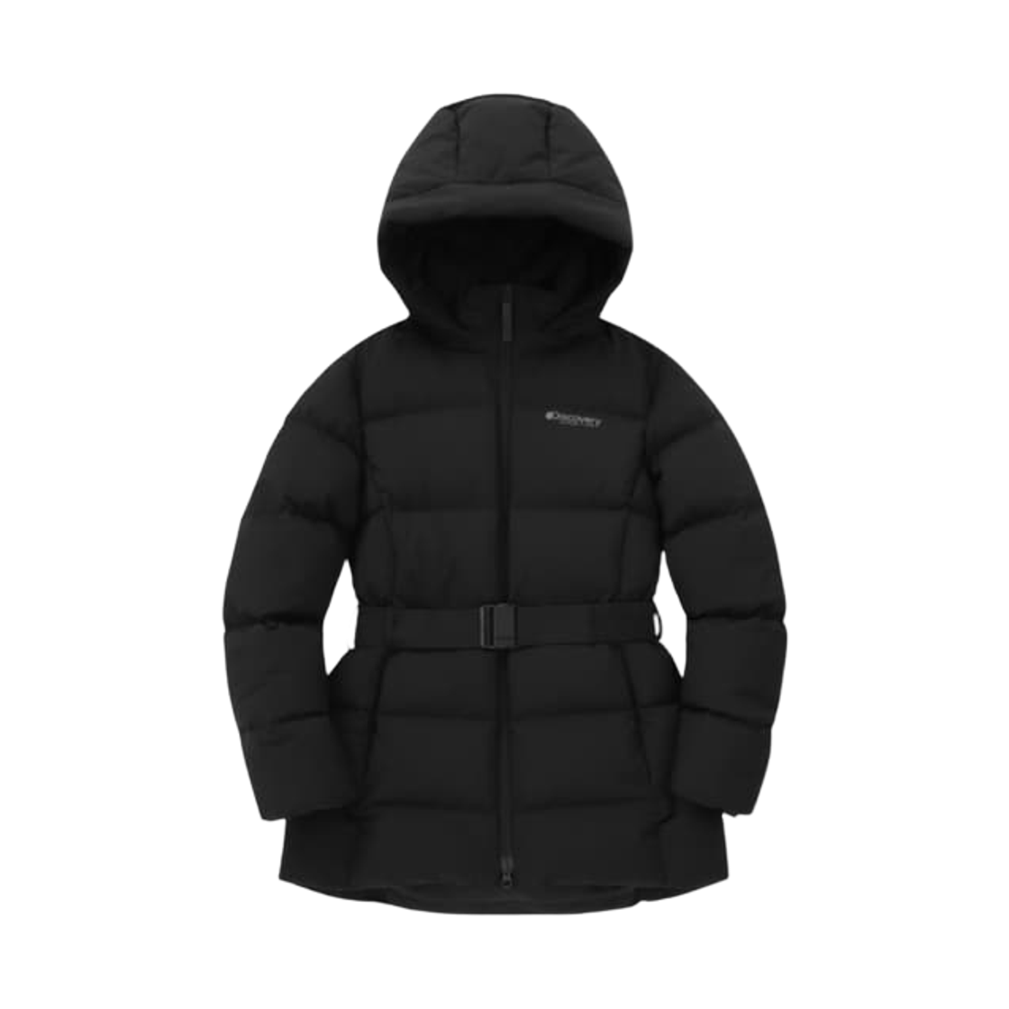 (W) 디스커버리 익스페디션 베니아 구스 다운 미드 패딩 블랙((W) Discovery Expedition Benia Goose Down Mid Padding Black) - 1