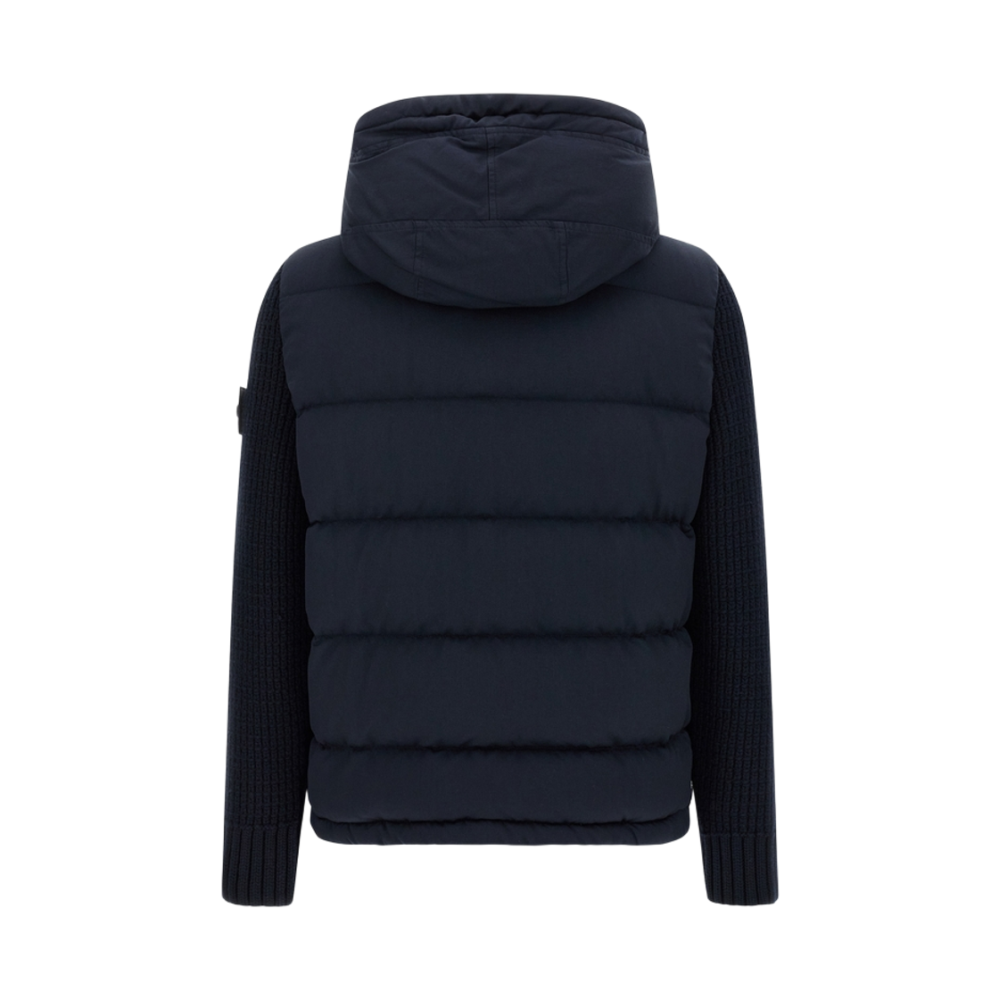 스톤 아일랜드 4100098 와펜 패치 후드 패딩 자켓 네이비 블루 - 25FW(Stone Island 4100098 Wappen Patch Hooded Padded Jacket Navy Blue - 25FW) - 2