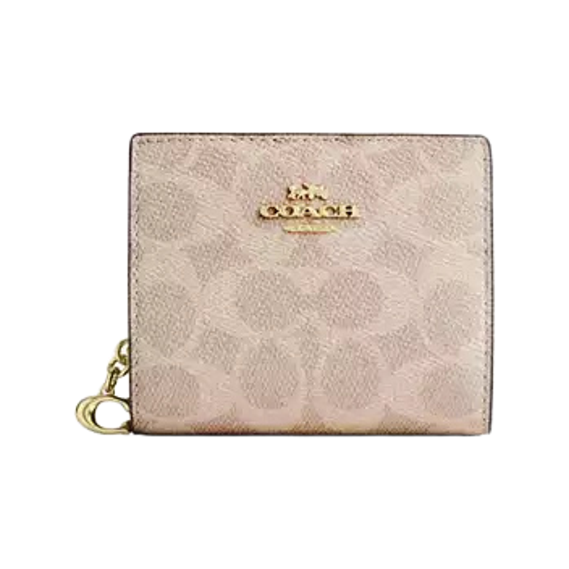 CW789-IMXDM Coach Snap Wallet in Signature Canvas Imitation Gold Sand