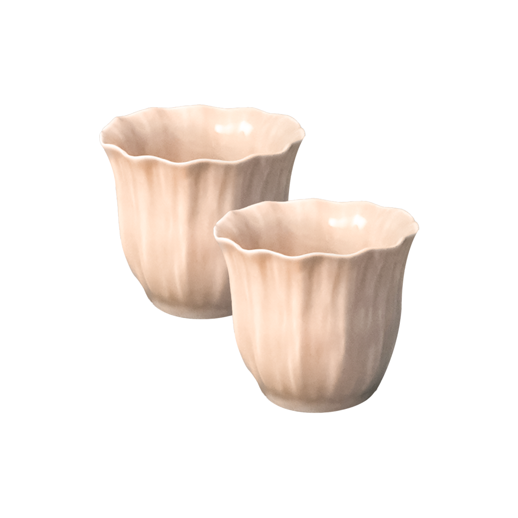 LEPLMNCUSET03 LEEJAE PLEATS MINI CUP 2P SET BEIGE