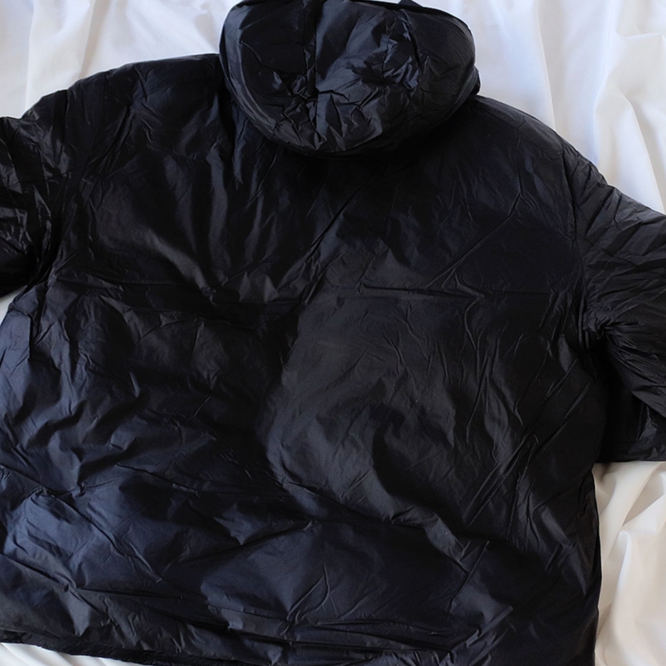 Honda H-Tech Non Quilting Hoodie Jacket Black 착용 스타일 - 3