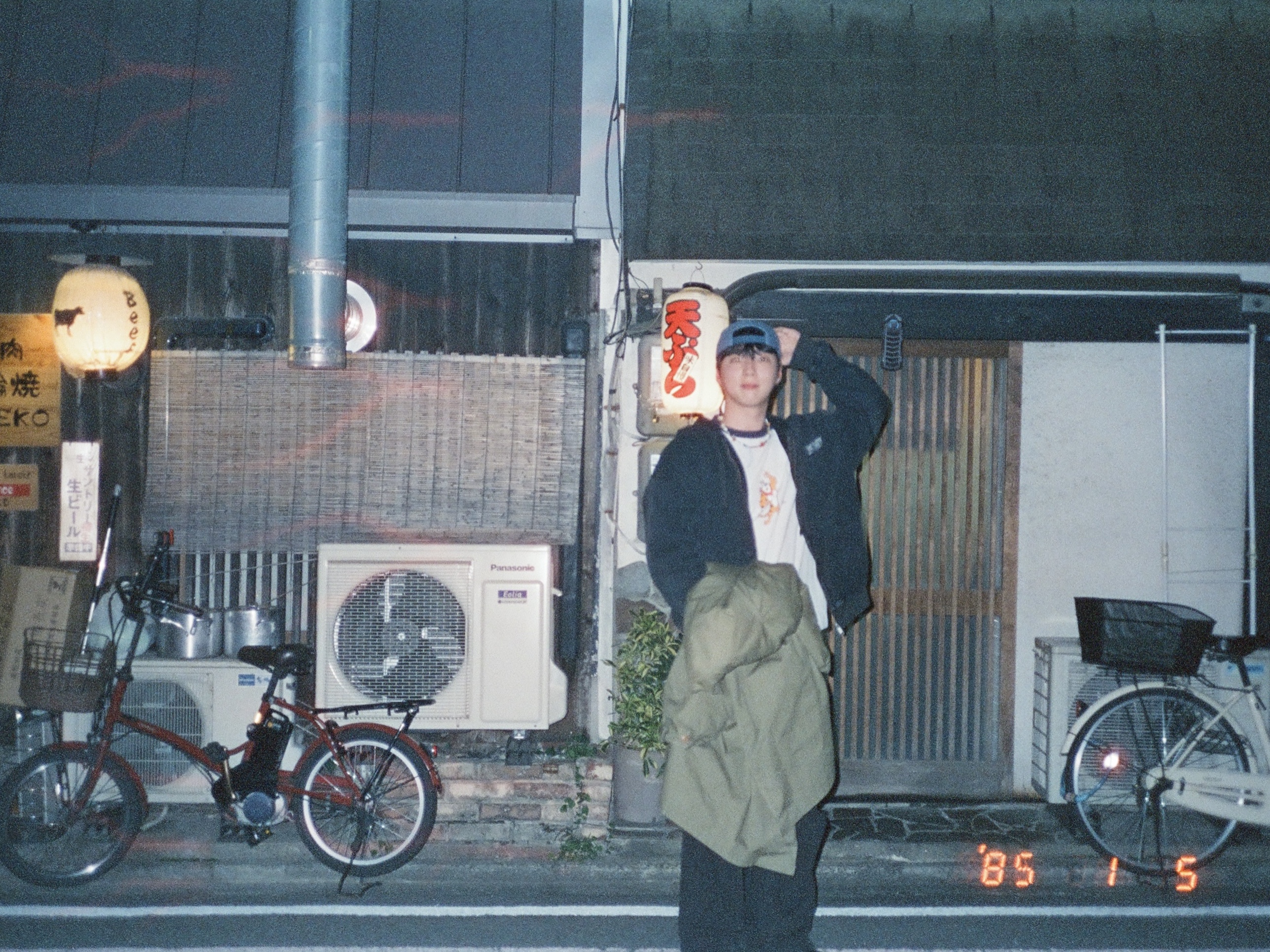 Stussy x Our Legacy Work Shop Mid-depth Cap Navy 착용 스타일 - 3