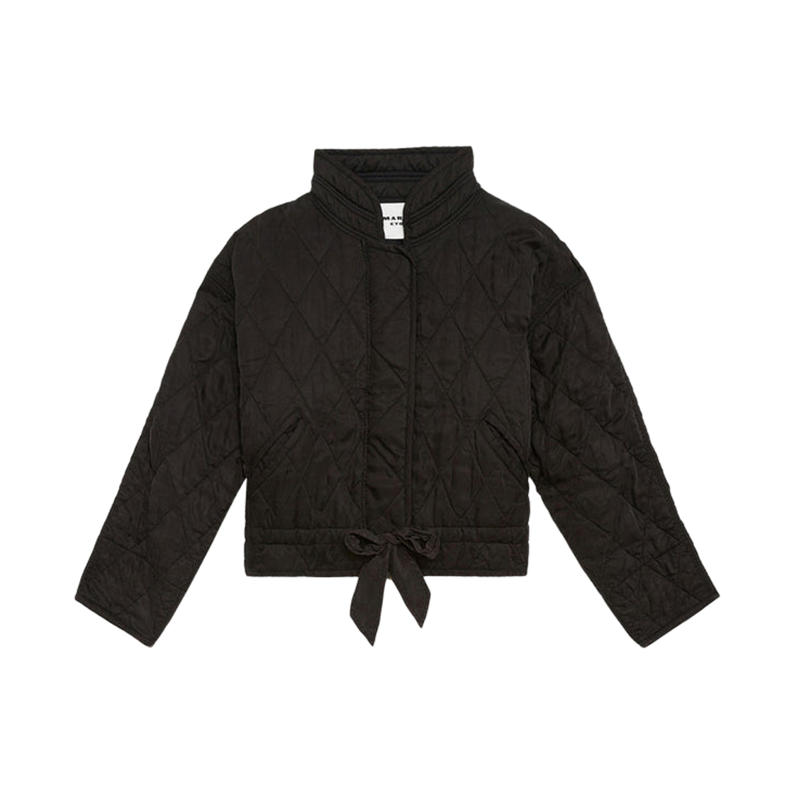 (W) 이자벨 마랑 자키안 퀼티드 새틴 자켓 블랙 - 25FW((W) Isabel Marant Zakiane Quilted Satin Jacket Black - 25FW)