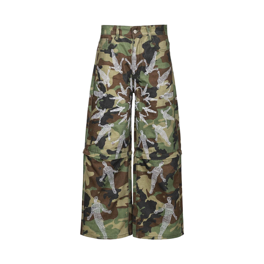 언본소사이어티 사이클 인터미너블 14온스 재패니즈 로우 데님 팬츠 카모(Unborn Society Cycle Interminable 14Oz. Japanese Raw Denim Pants Camo)