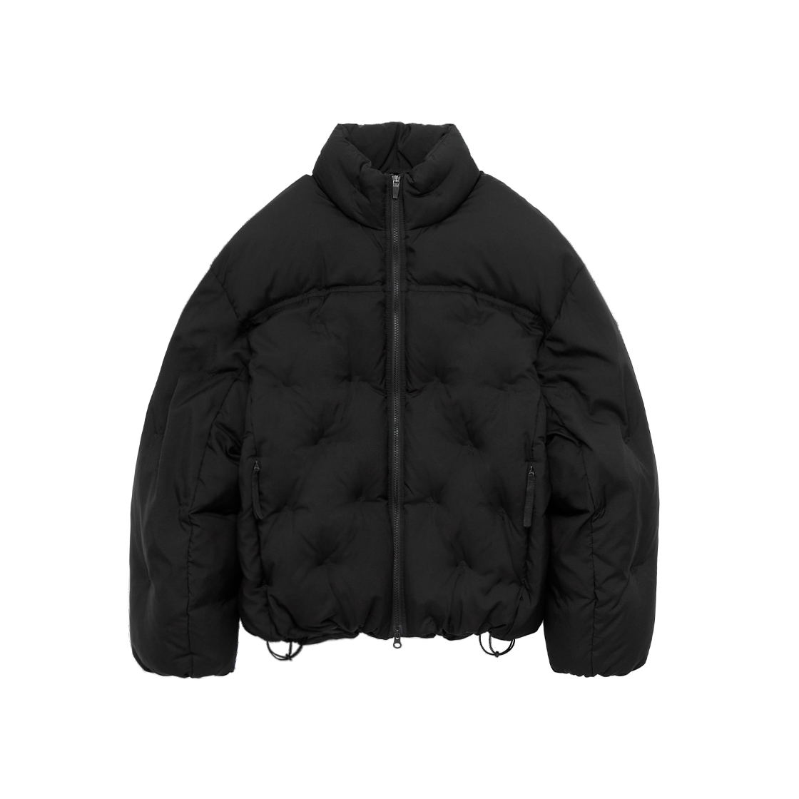 폴리테루 엠보 다운 푸퍼 자켓 블랙(Polyteru Embo Down Puffer Jacket Black)
