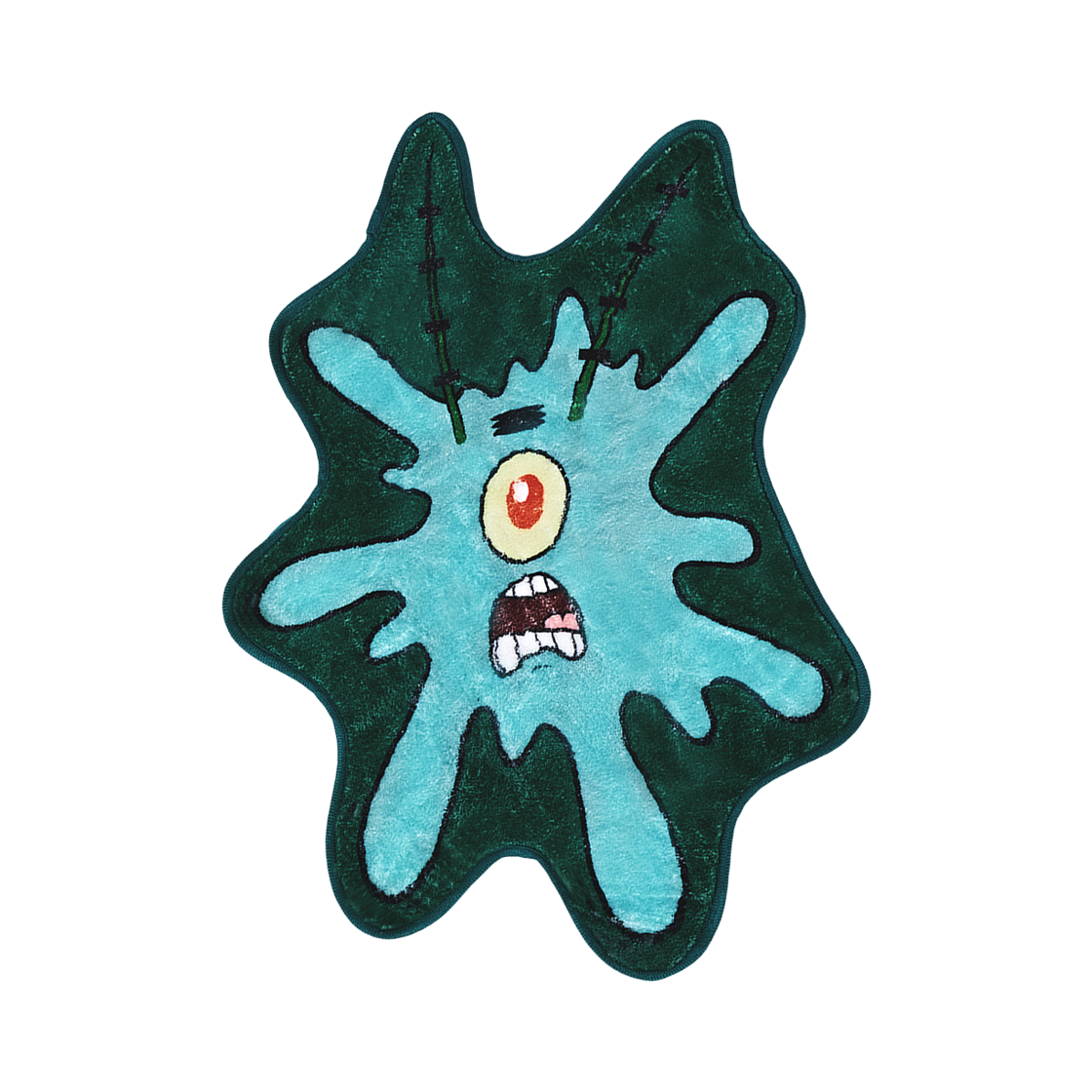 댄꼼마 x 스폰지밥 납작해진 플랑크톤 러그(DANCOMMA x SpongeBob SquarePants Flattened Plankton Rug)