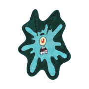 DANCOMMA x SpongeBob SquarePants Flattened Plankton Rug