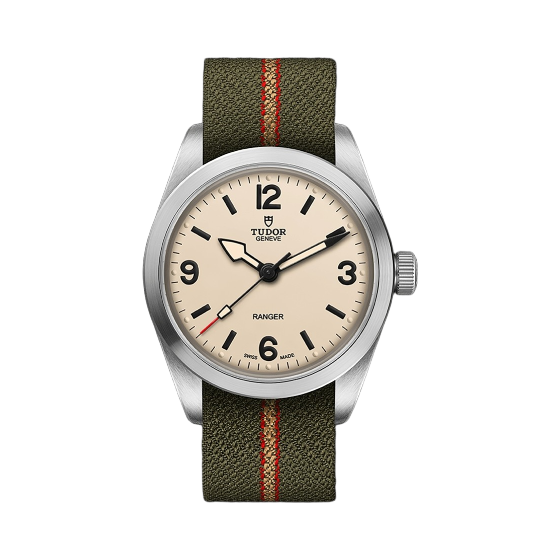 튜더 레인저 M79930 패브릭 스트랩 베이지 레드(Tudor Ranger 36mm M79930 Fabric Strap Beige Red)