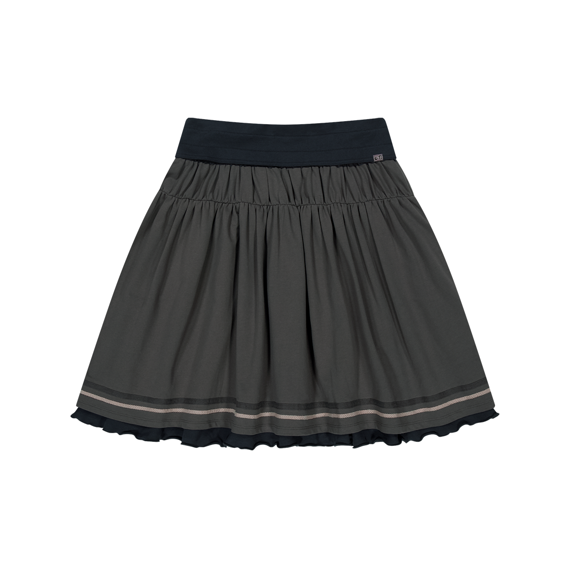 CY25FSBTSR081 COYSEIO X BLYTHE Folding Shirring Skirt Charcoal