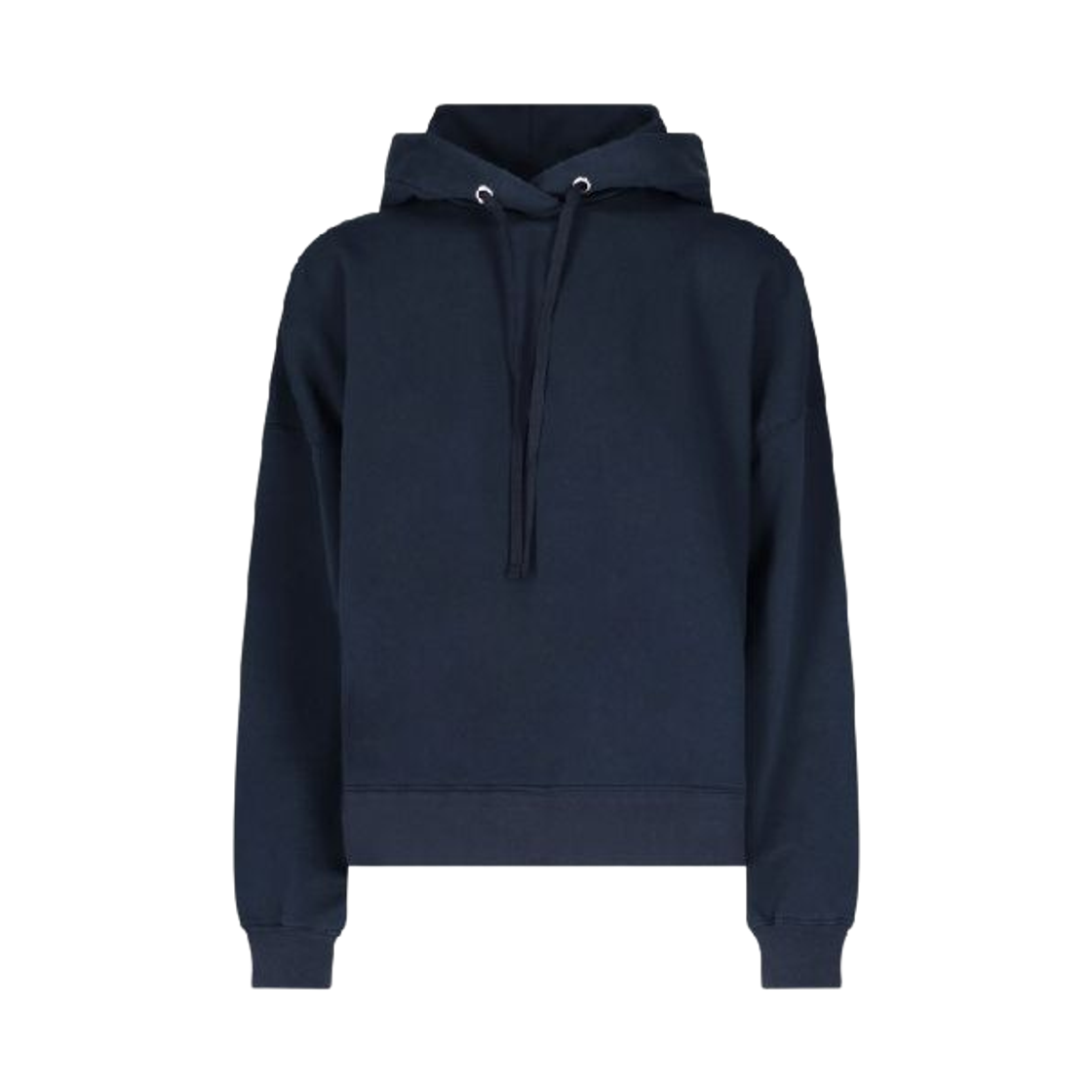 S51GU0039S25498511 (W) Maison Margiela Logo Print Hooded Sweatshirt Navy