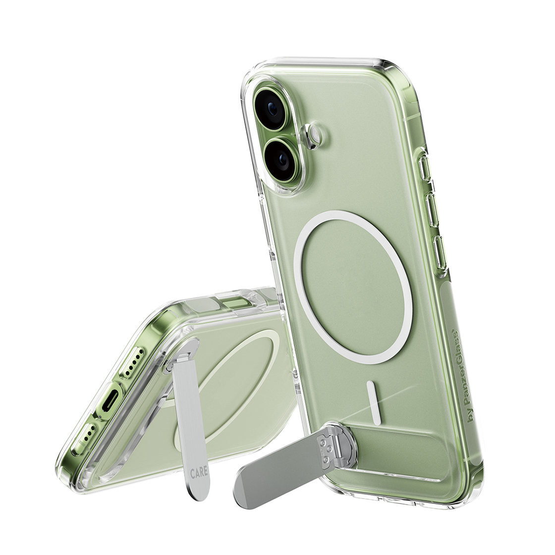 판저글래스 케어 클리어 맥세이프 킥스탠드 케이스 iPhone 17(PANZERGLASS Care Clear MagSafe Kickstand Case iPhone 17)
