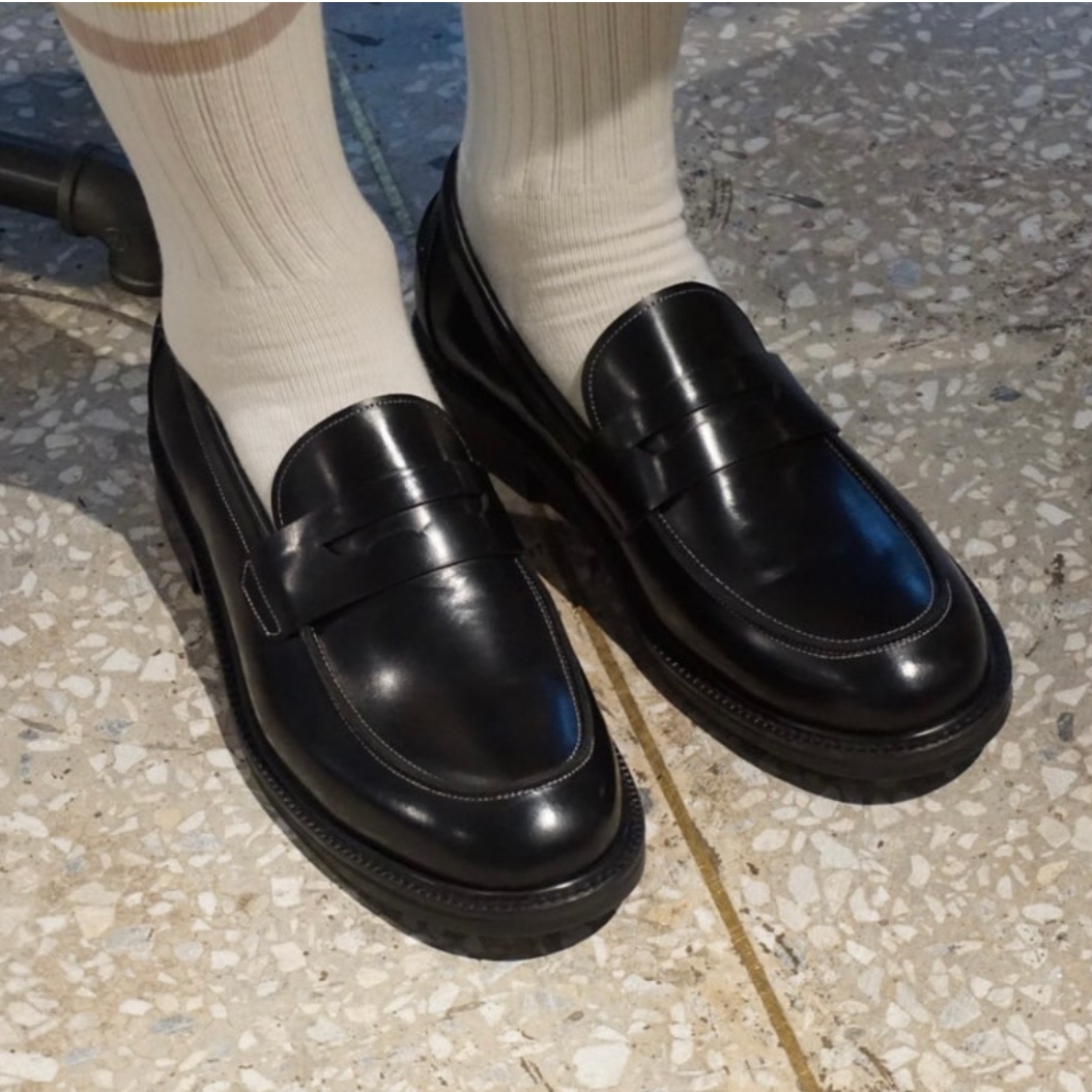 PENNY PLATE Men Loafer Black Low 착용 스타일