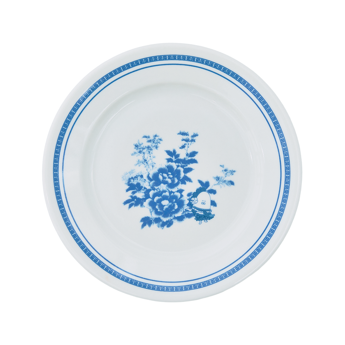 댄꼼마 x 아따맘마 청화백자 접시(DANCOMMA × Atashin’chi Blue and White Porcelain Plate)