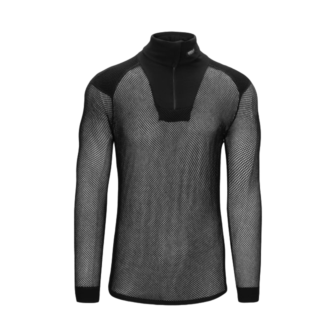 브린제 슈퍼 써모 집 인레이 폴로 블랙(Brynje Super Thermo Zip Polo with Inlay Black)