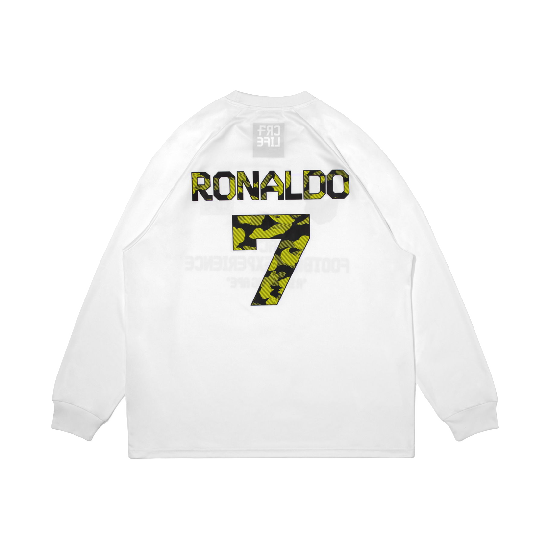 베이프 x CR7 라이프 멀티 로고 폴리 릴렉스드 핏 롱슬리브 풋볼 저지 화이트(BAPE x CR7 Life Multi Logo Poly Relaxed Fit L/S Football Jersey White) - 2