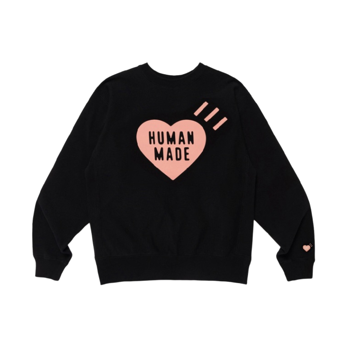 휴먼 메이드 하트 스웨트셔츠 블랙 - 서울 스토어 한정(Human Made Heart Sweatshirt Black - Seoul Store Exclusvie)