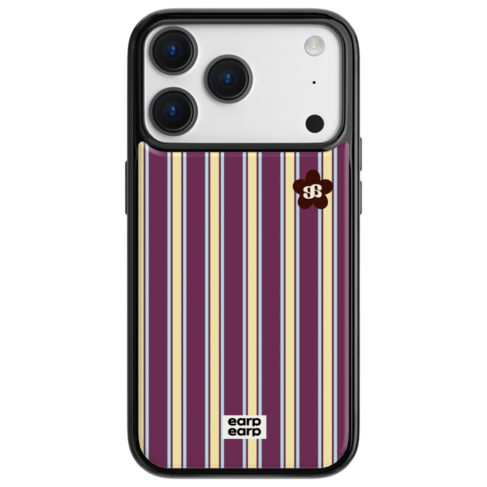 E2512_0012_2 earpearp Deep Purple Stripe Epoxy Case MagSafe