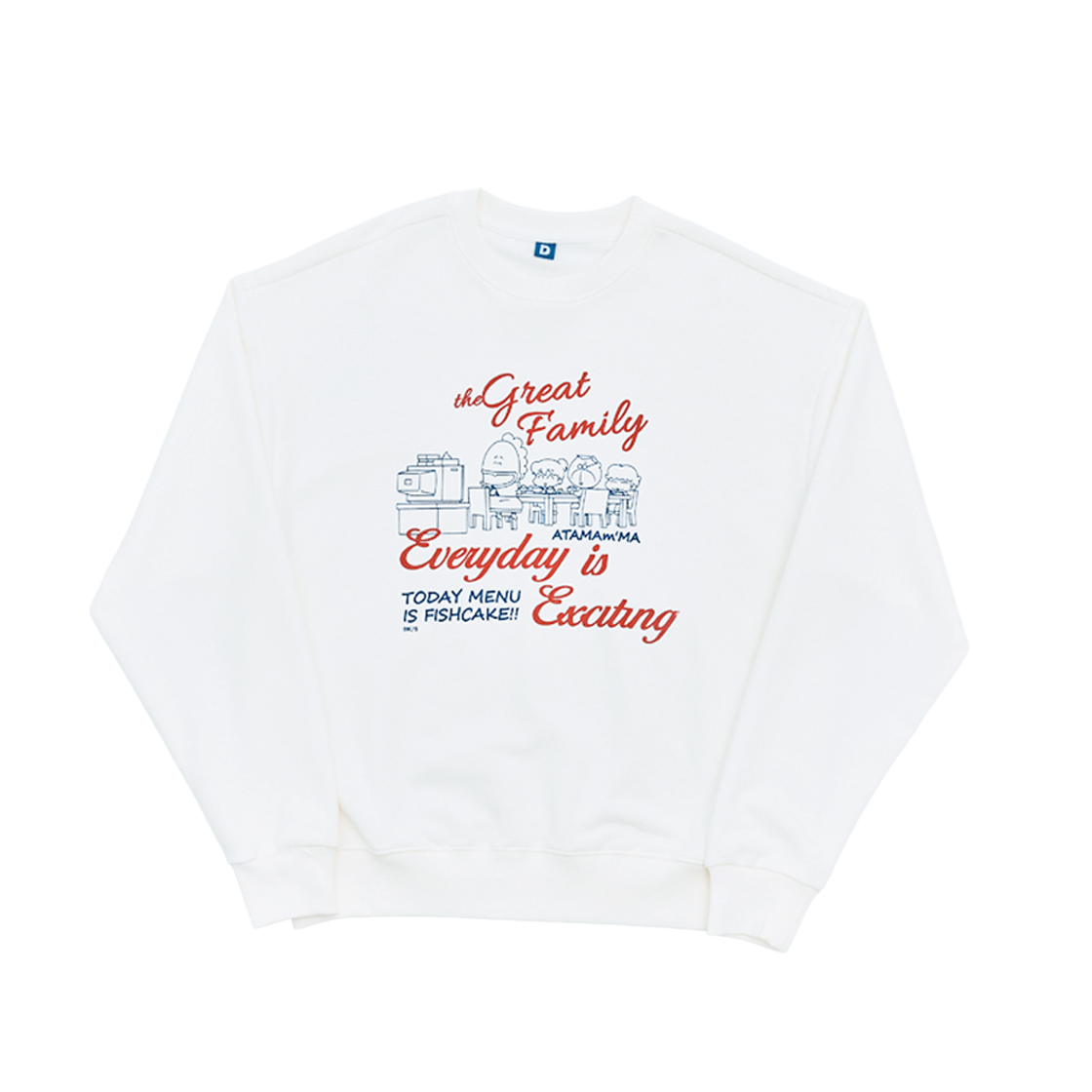 DN25FSS2000 DANCOMMA x Atashin’chi Happy Family Sweat Shirts