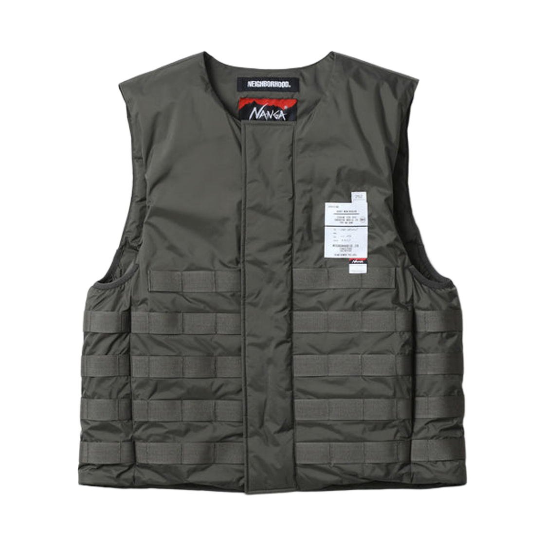 252NNNNN-JKM02 Neighborhood x Nanga Tactical Down Vest Olive Drab