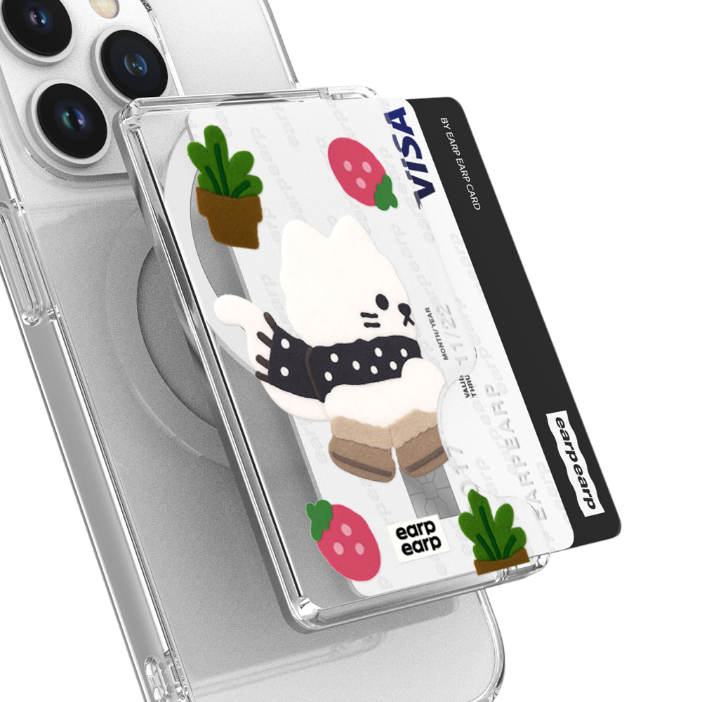 어프어프 도트 머플러 치치(맥세이프-카드지갑) | earpearp | KREAM