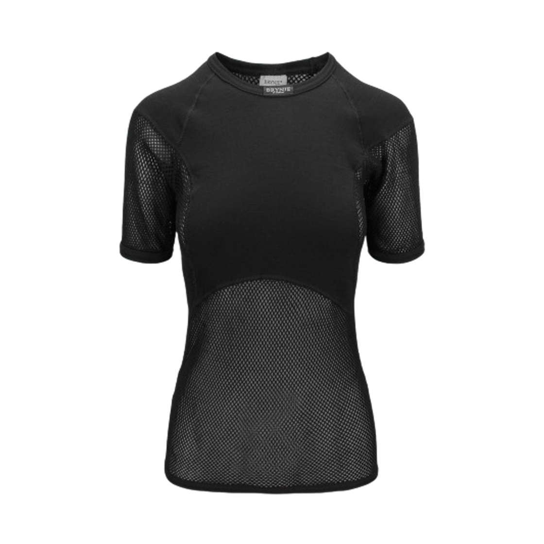 (W) 브린제 슈퍼 써모 인레이 티셔츠 블랙((W) Brynje Super Thermo T-Shirt with Inlay Black)
