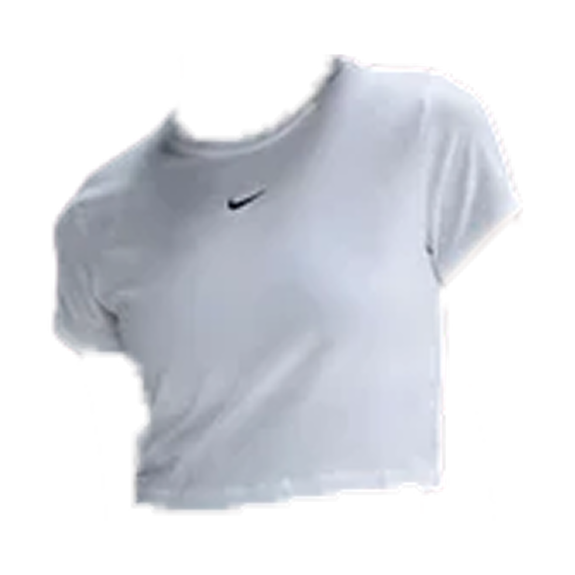 HF9539-101 (W) Nike NSW Chill Knit Cropped T-Shirt White Black - Asia