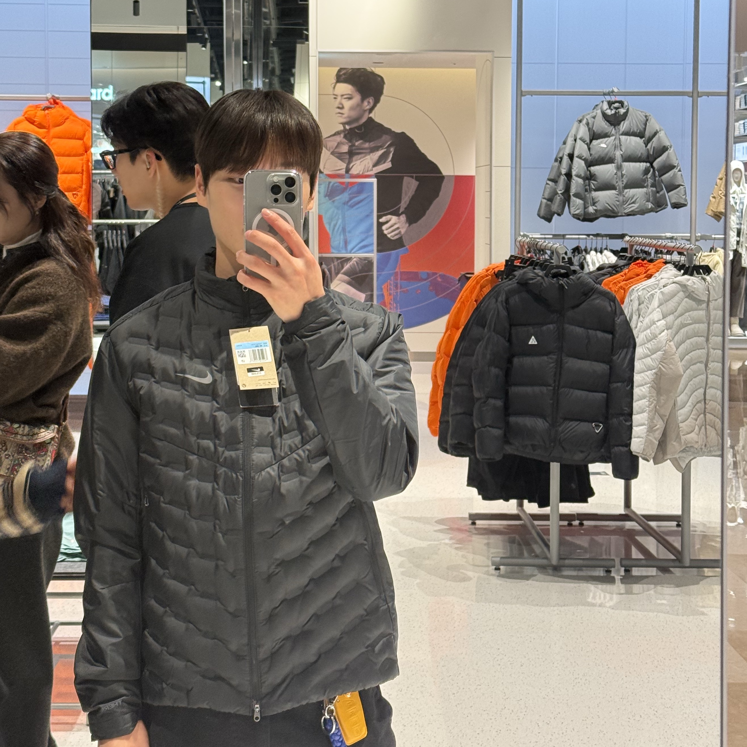 Nike Therma-Fit ADV Aeroloft Repel Down Running Jacket Black - Asia 착용 스타일