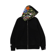 BAPE ABC Camo Reversible Shark Full Zip Hoodie Green