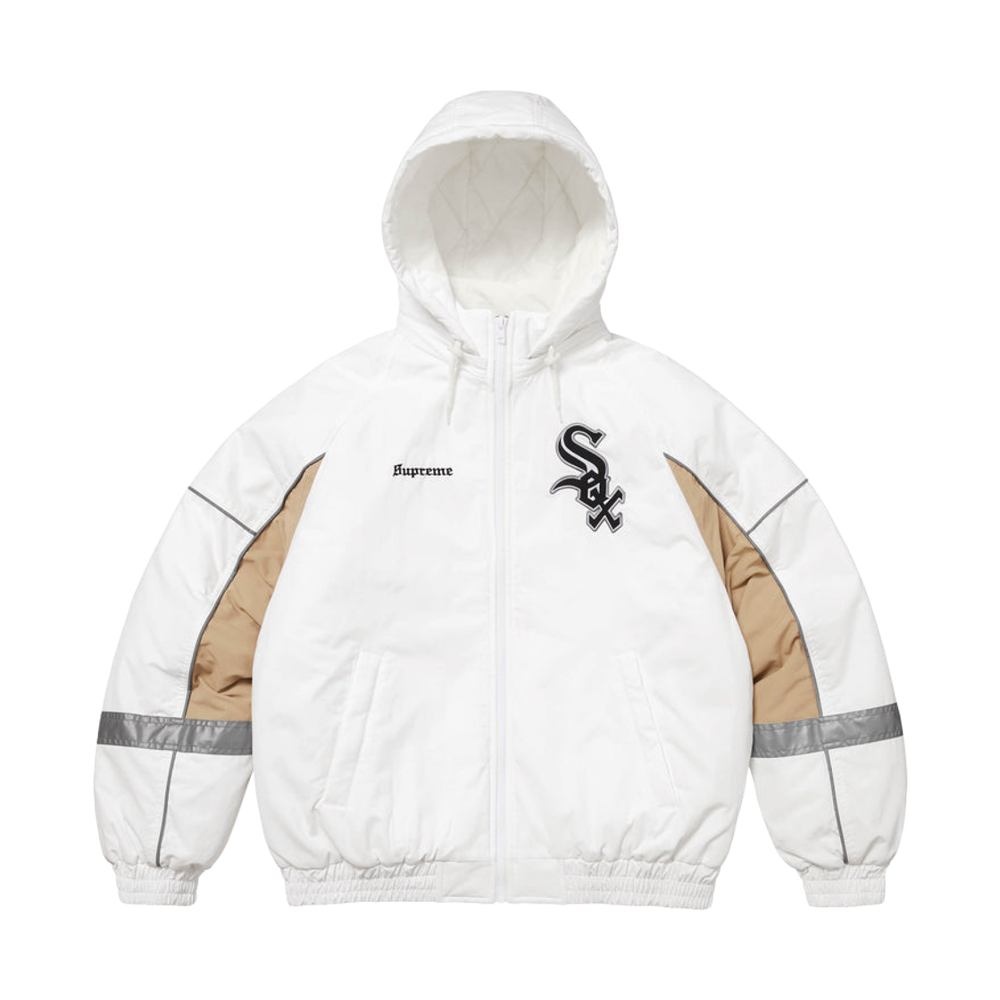 슈프림 x 시카고 화이트 삭스 스타디움 자켓 화이트 - 25FW(Supreme x Chicago White Sox Stadium Jacket White - 25FW) - 2