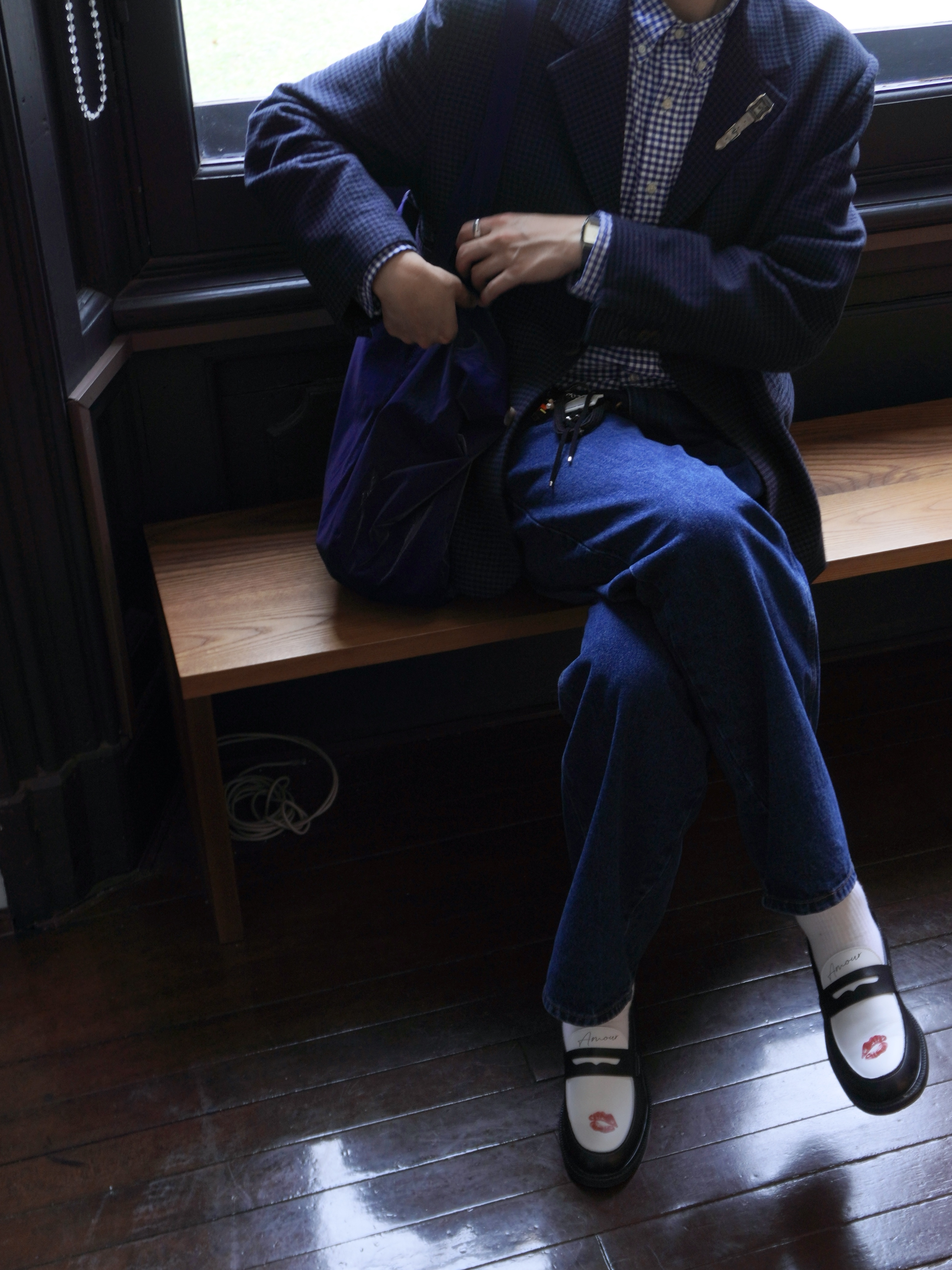 PENNY PLATE Men Loafer Kiee Low 착용 스타일